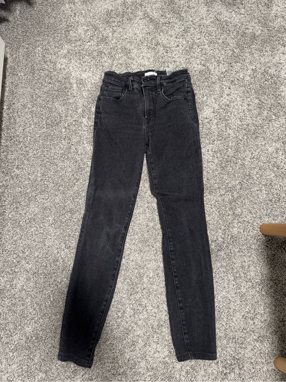 Good American Black Skinny High-Rise Jeans (size 2/26)